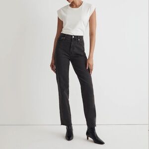 Madewell The Perfect Vintage Jean, Black, Size 30